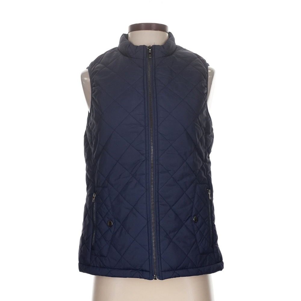 Fuinloth Women’s Navy Quilted Vest. Medium. New with tags.